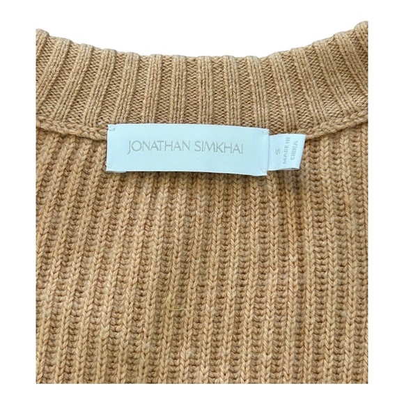 Jonathan Simkhai Cashmere blend Sweater Cardigan Women's Size S - Picture 2 of 3